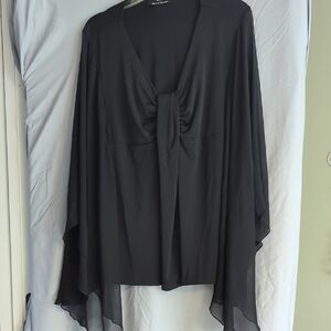 Dennis Basso Black Blouse
